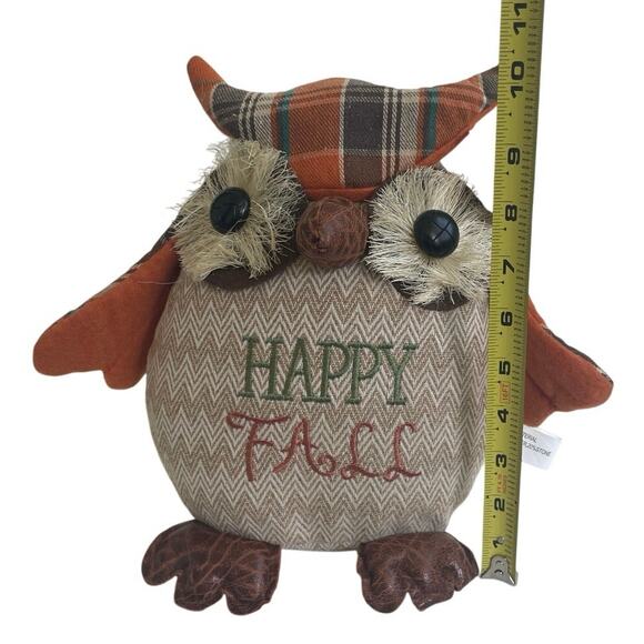 OWL FALL HOME DECORATION PLUSH 10’X10’ HAPPY FALL KAWAII - Picture 6 of 9